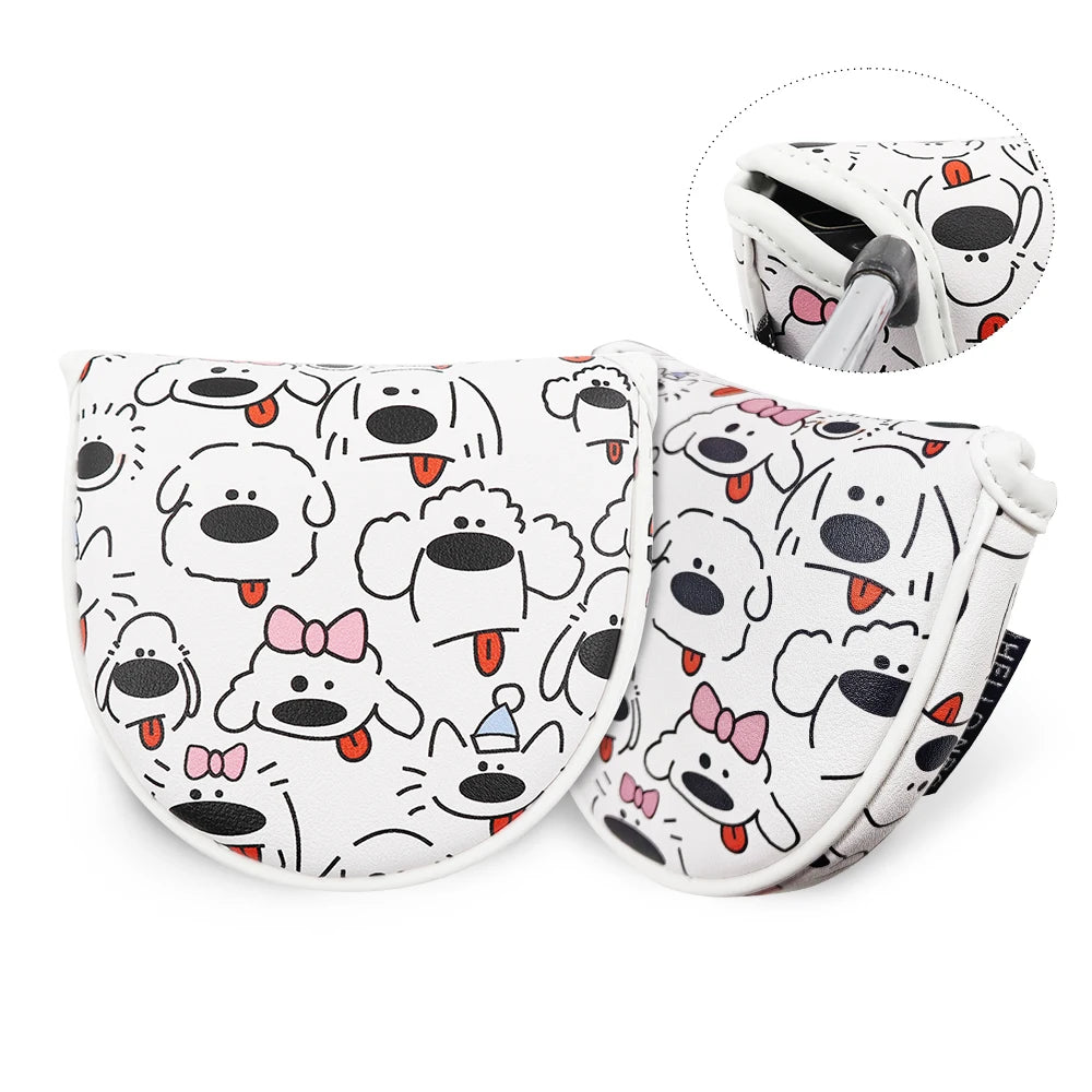 High Quality Magnetic Printed Puppy Golf Club Cover