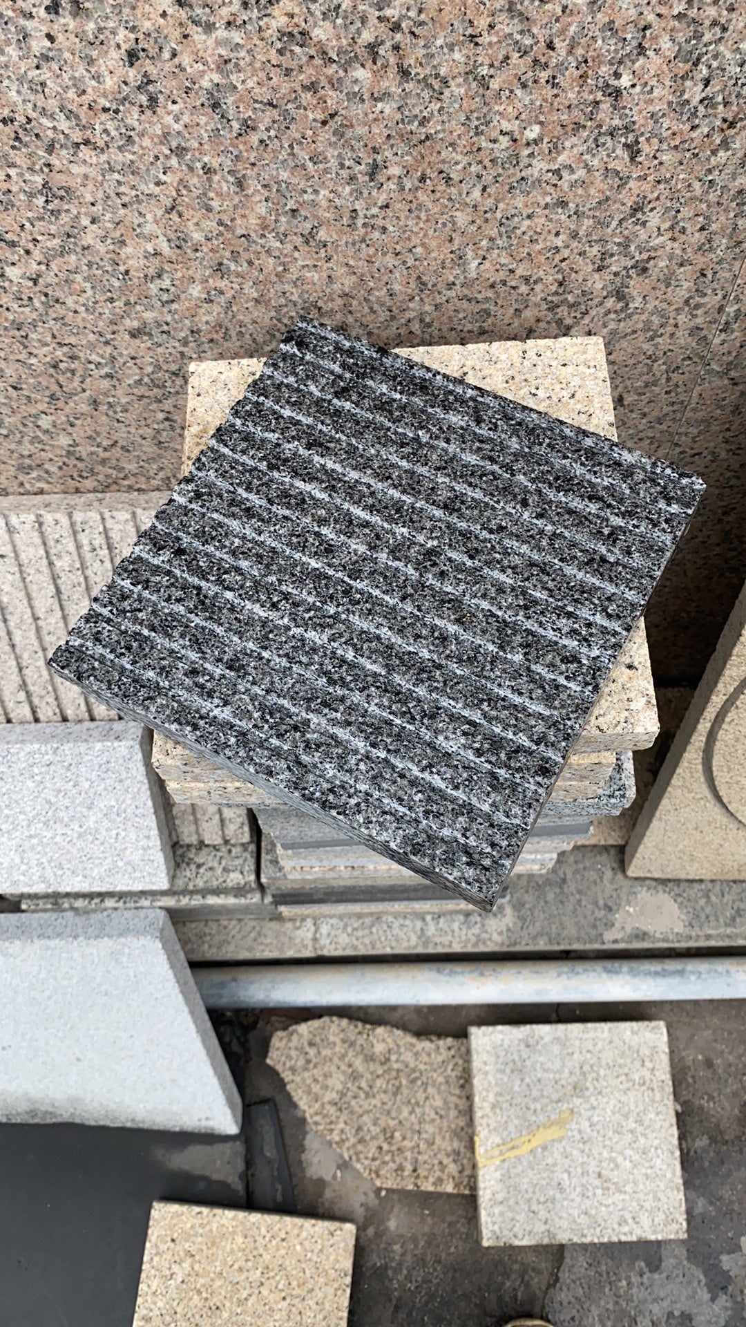 Custom Dark Gray Granite Countertops 
