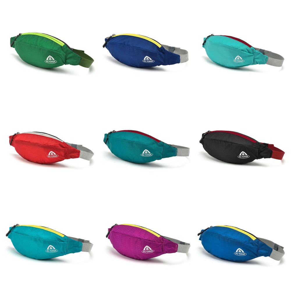 Small Waterproof Nylon Hip Bag with Printed Logo Running