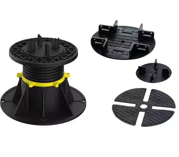 Height adjustable plastic screw holder 