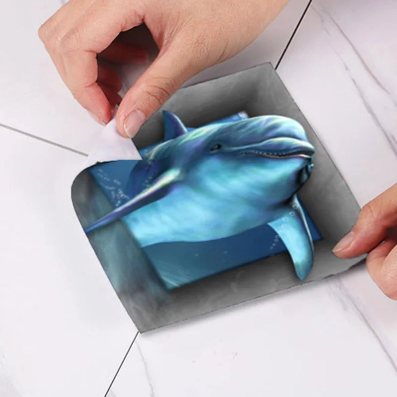 8cm Waterproof Wall Tiles - Set of 10 PVC Pieces