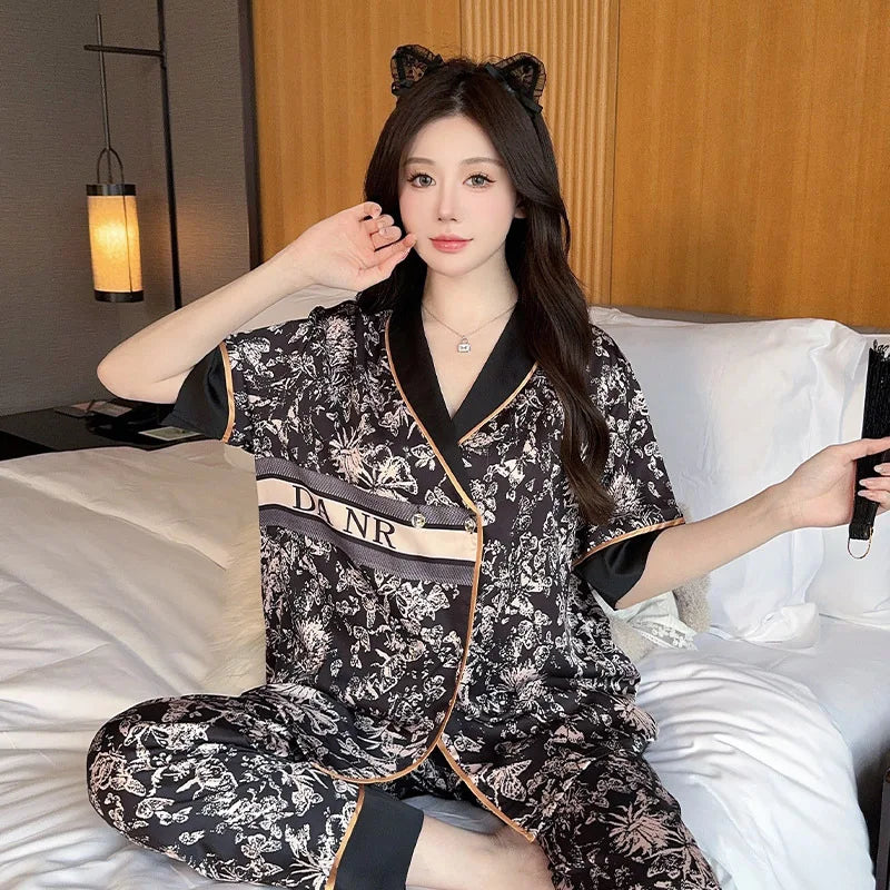 SAMWESTART Women's Premium Snow Silk Pajamas