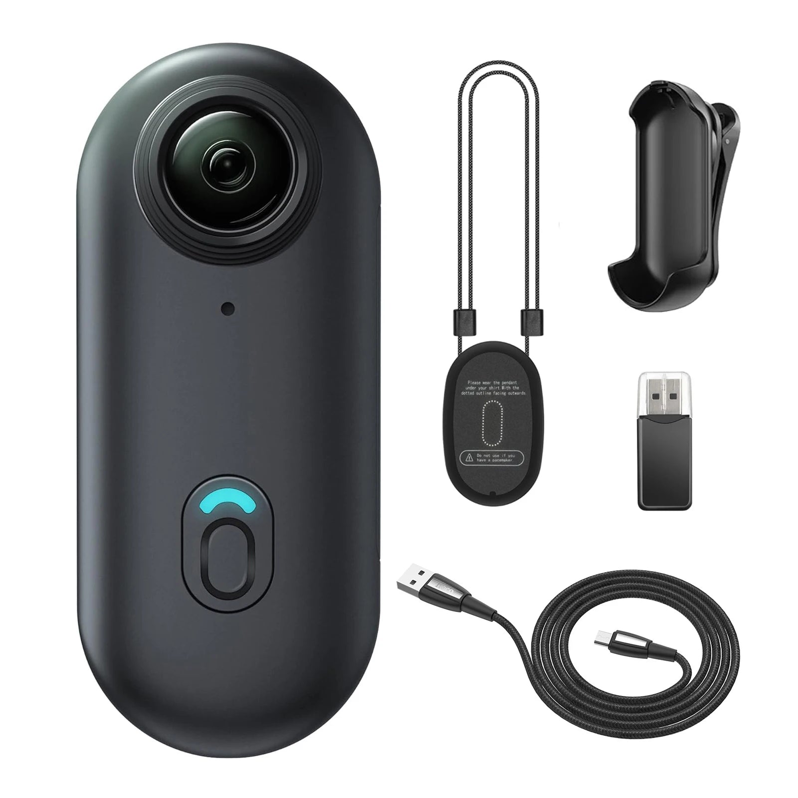 4K 128GB Mini Body Wearable Camera POV Recording Super Small