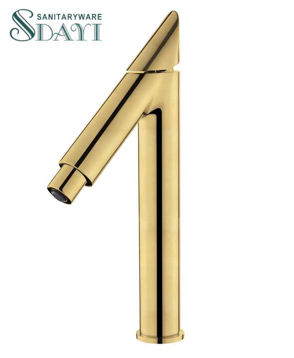 SDAYI Factory modern single handle faucet for kitchen, bathroom, sink, mixer tap, nickel chrome brass 