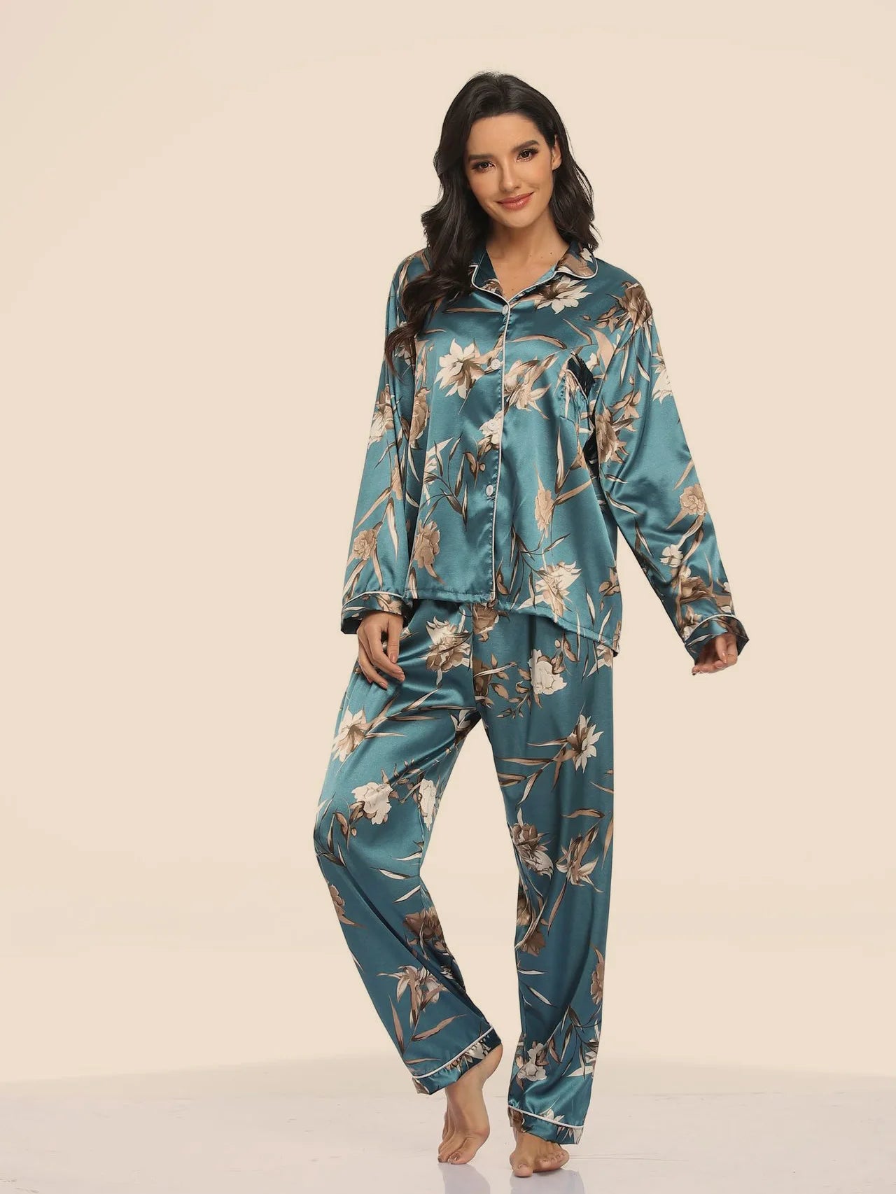 New Pajamas 2024 - Feminine Long Sleeve Satin Silk