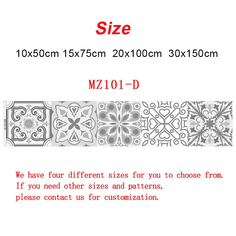 10cm/15cm/20cm/30cm Wall Tile Transfers Stickers for Kitchen Floor Stairs Diy Mural Self-adhesive Waterproof Vinyl Wall Paster
