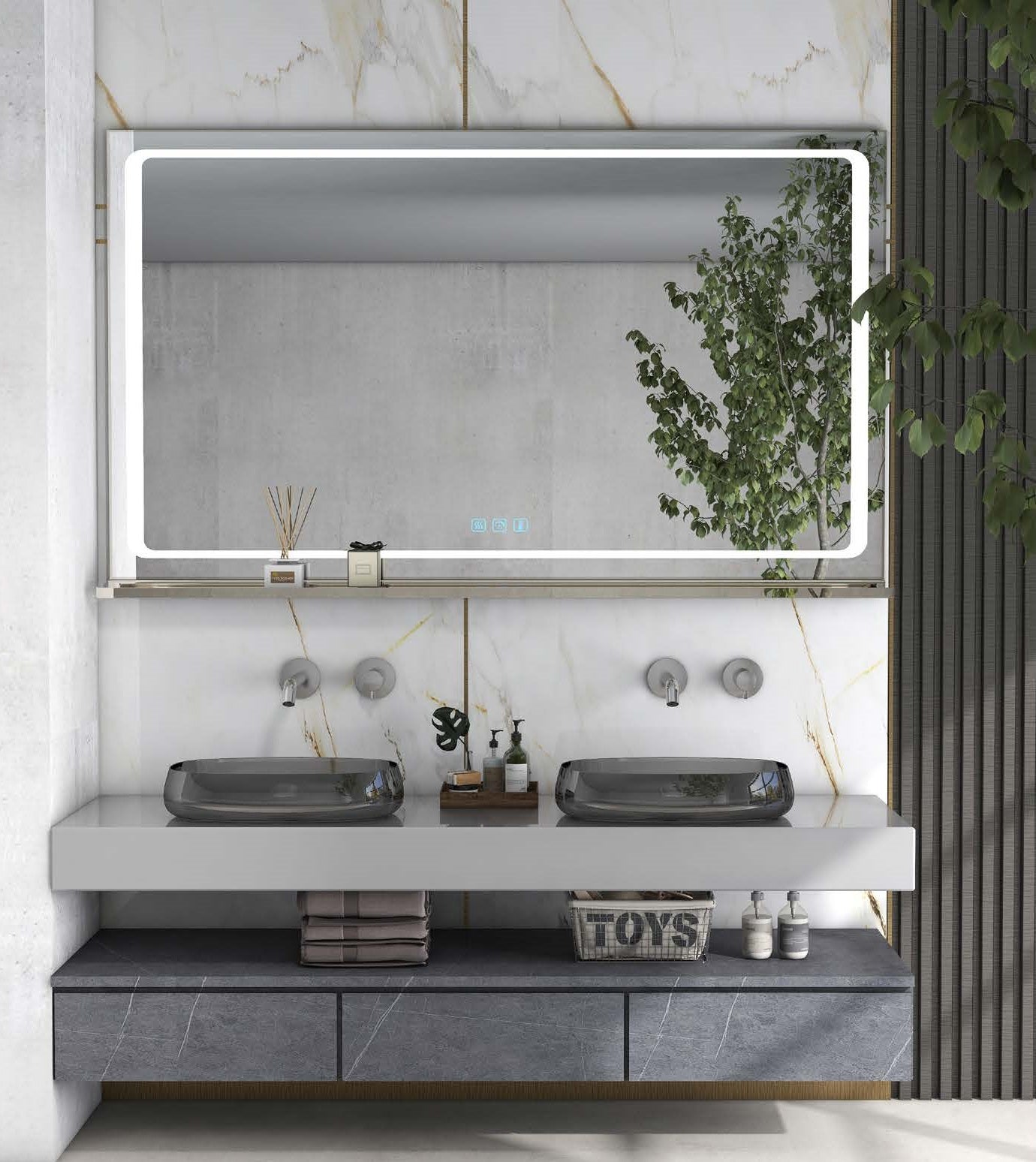 High quality transparent epoxy crystal acrylic wash basin 