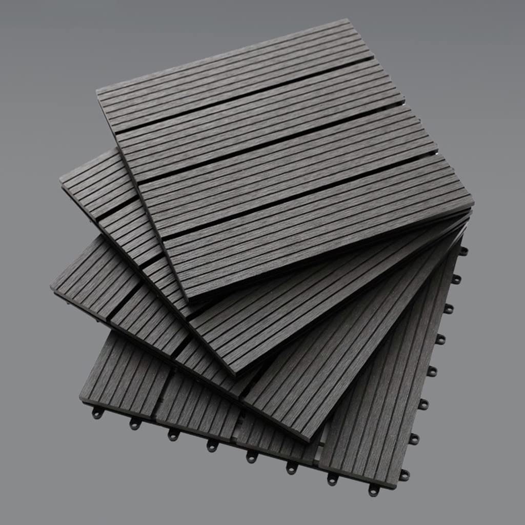 DIY assembled outdoor wood plastic flooring panels 