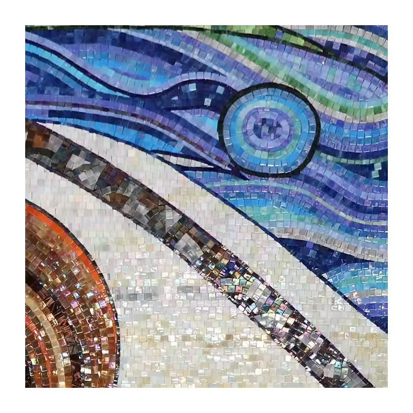 Abstract decorative mosaic wall stickers for home hotel decoration 