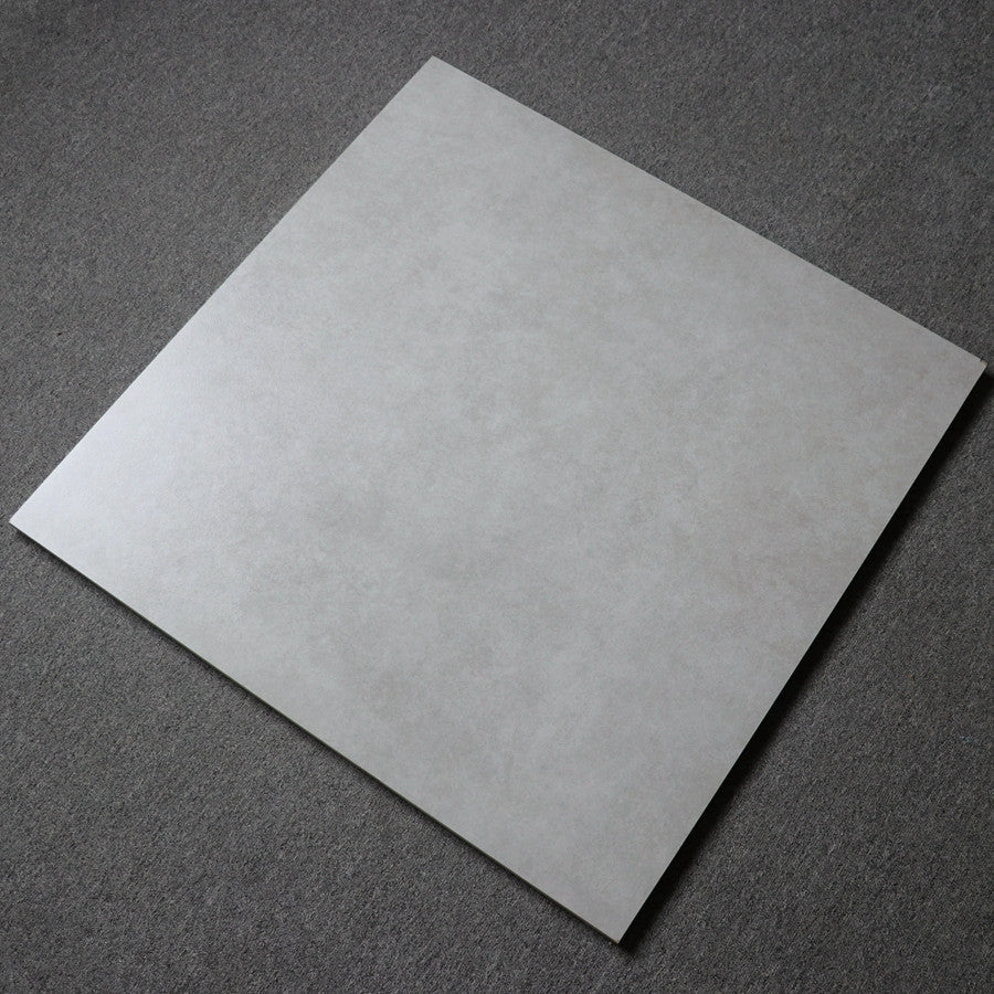 Gạch lát nền men mờ chống trơn, phong cách rustic, màu xám xi măng, vân đá cẩm thạch, kích thước 600x600