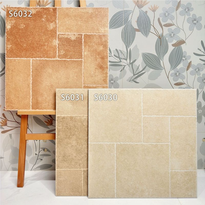 Modern anti-slip patio floor tiles 600x600 made of Lyme stone for outdoor garden, balcony 