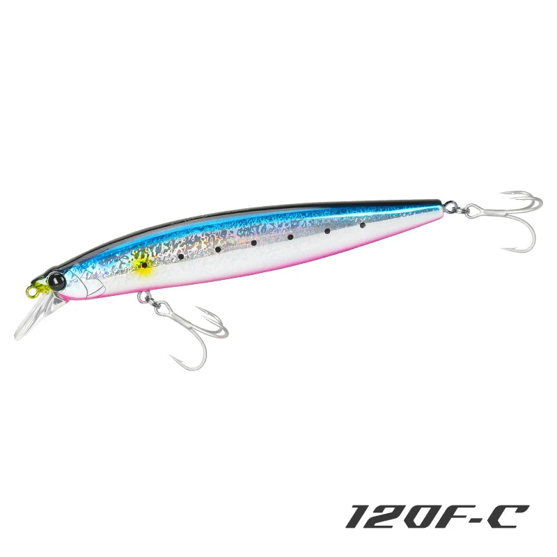 TSURINOYA 120F Ultra-long Casting Floating Minnow Saltwater Fishing Lure STINGER 120mm 19g Range 30-100cm Artificial Hard Baits