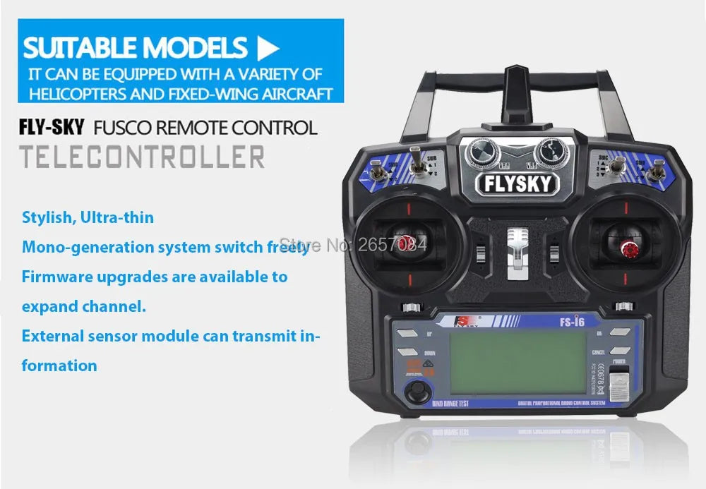 Newest Flysky FS-i6 FS I6 2.4G 6ch RC Transmitter Controller FS-iA6  Receiver For RC Helicopter Plane Quadcopter Glider - Daisan Mart