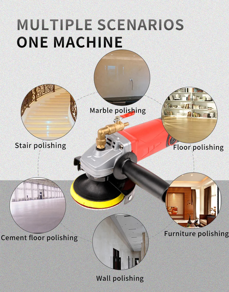 Water Polishing Machine Marble Stone Polisher Wet Water Miller Grinder Sander Water Milling Machine hand grinder for Tile