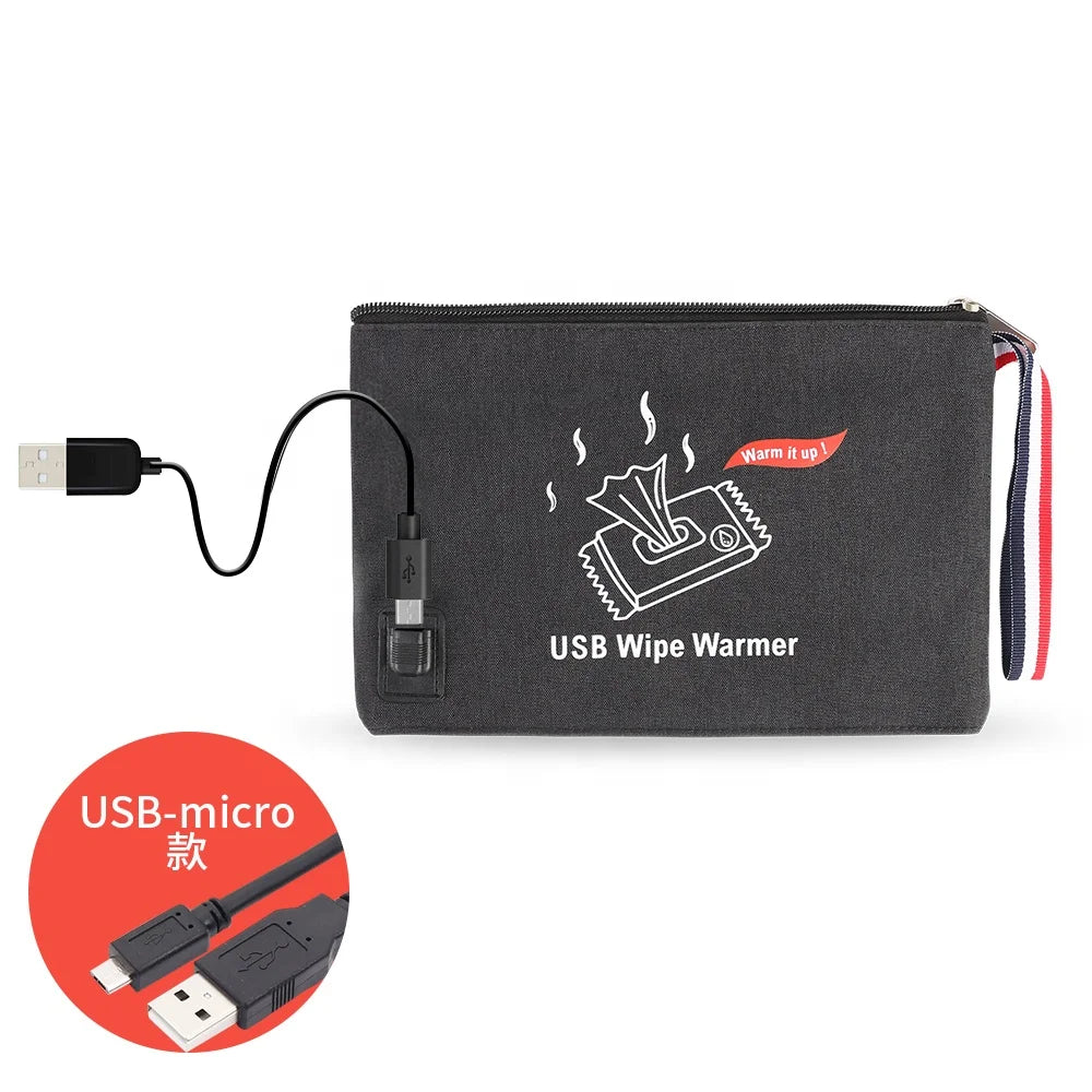 Tên sản phẩm: Khăn Ủ Ấm Di Động USB Cho Bé - Tiện Dụng