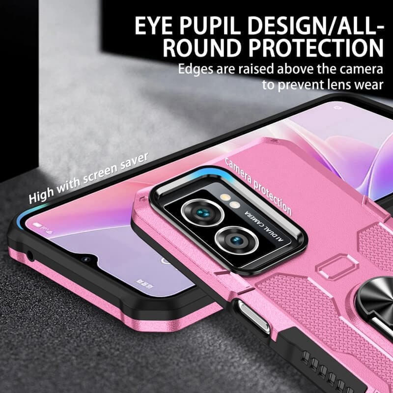 Wholesale High Quality TPU Phone Case Shockproof Anti-slip Magnetic Cover Built-in Wireless Charging Ring Holder for Oppo A57 