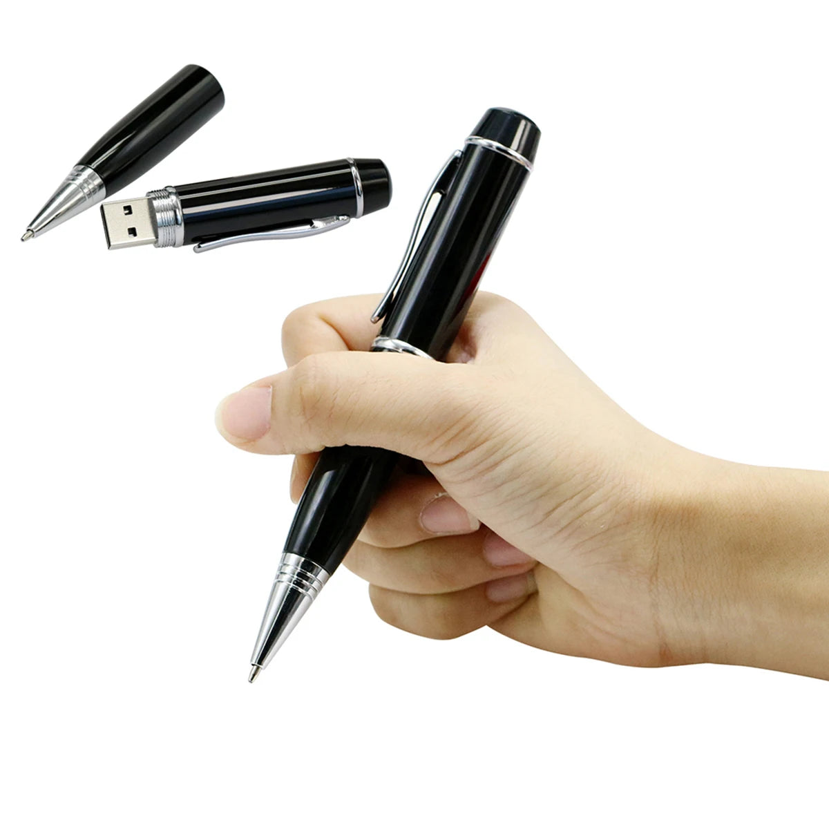 New Ballpoint Pen Model USB Flash Drive USB 2.0 Pen Drive Memory Stick Disk 8GB 16GB 32GB 64GB 128GB 256GB Pendrive Student Gift