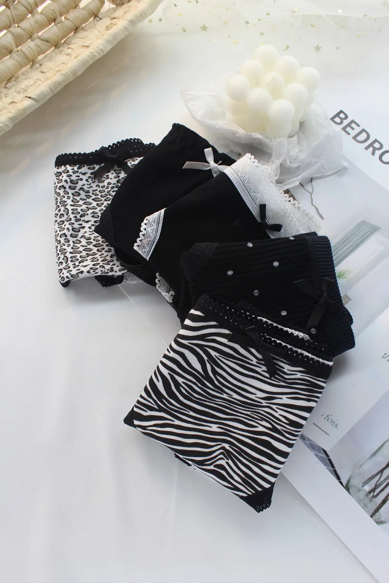 Kawaii Women's Underwear 5 Cute Animal Patterns