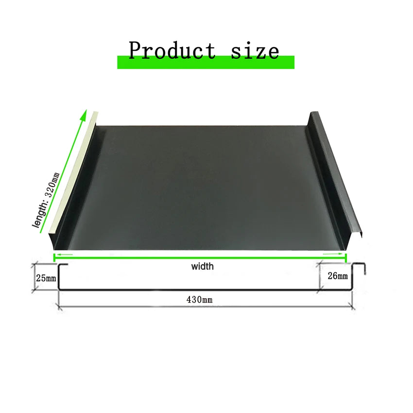 Ngói Nhôm Hợp Kim Khóa Mép Chống Thấm, Dễ Lắp Đặt - Daisan Mart