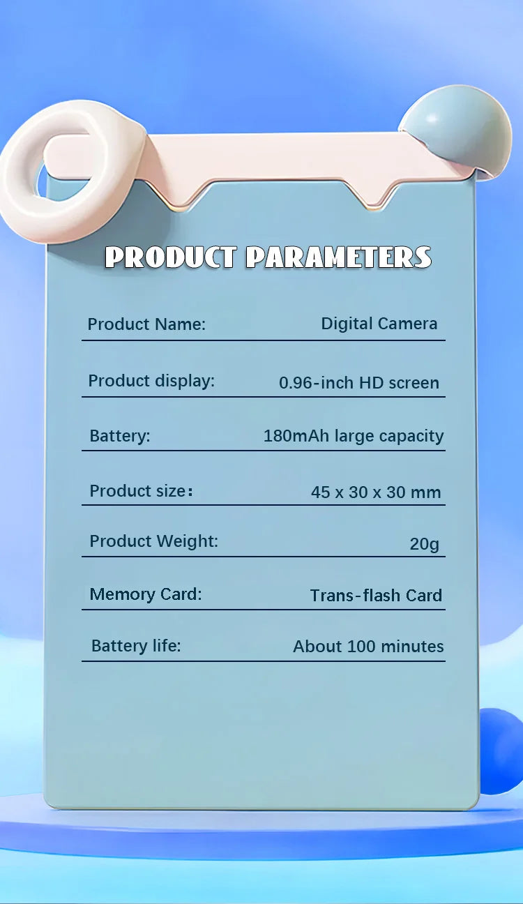 Retro Camera D7 1080P 0.96 Screen Mini Vlog