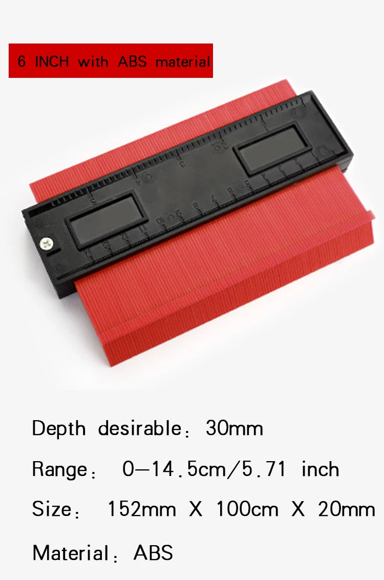 Shape Contour Gauge Measuring Tool Adjustable Lock Ceramic Tiling Tile Table Corner Profile Cutting Tool Contour Copy Duplicator