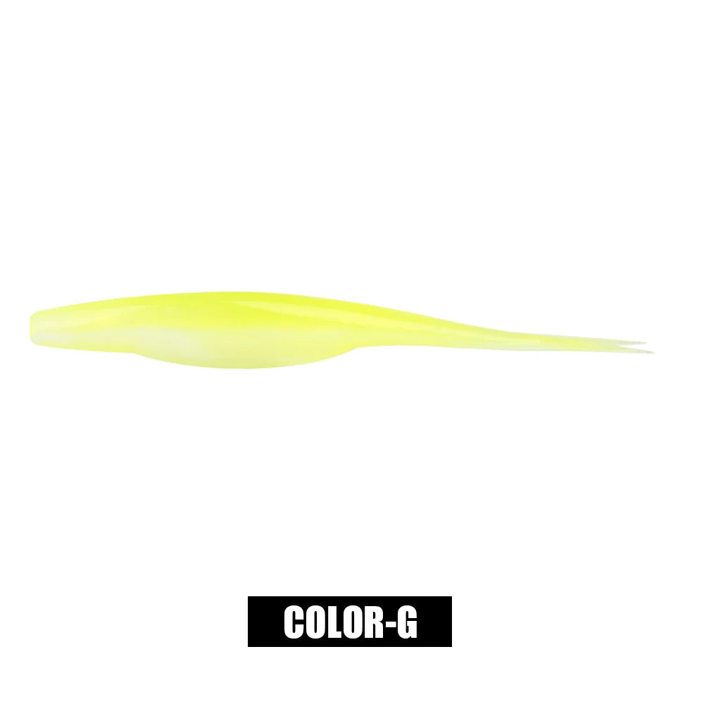 Spinpoler TPR Floating 5”Jerk Bait Shad Minnow Soft Fishing Lure 10x Tough Artificial Bait Split Tail Drop Shot Bass Pike Zander - Daisan Mart