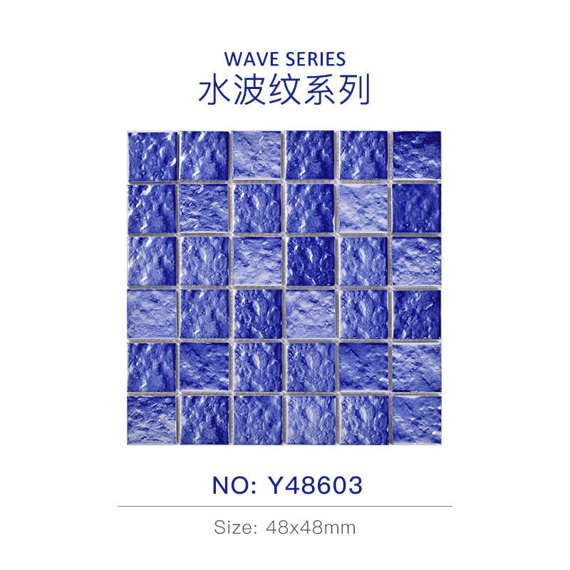 Centurymosaic Green Blue Square Swimming Pool Mosaic Tiles