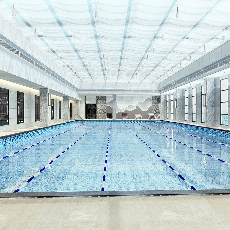 Bluwhale factory wholesale price anti-slip inkjet ceramic tiles, Foshan swimming pool tiles 