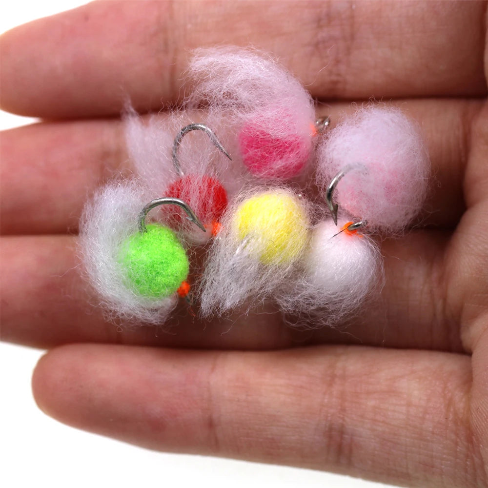 Combo 36 Mồi Giả Bắt Cá Hương Sáng Trứng Ruồi Size 12