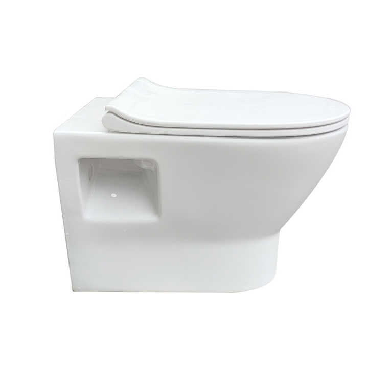Medyag CE standard high quality rimless ceramic wall hung toilet at low price 