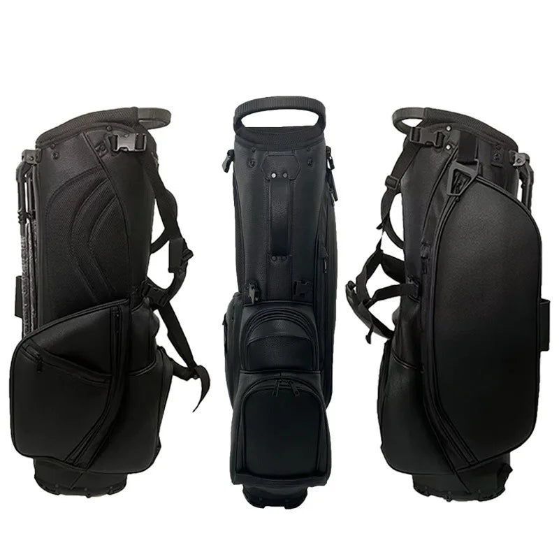 Golf Bag 5 Compartments Waterproof PU Leather Logo Printed On Demand