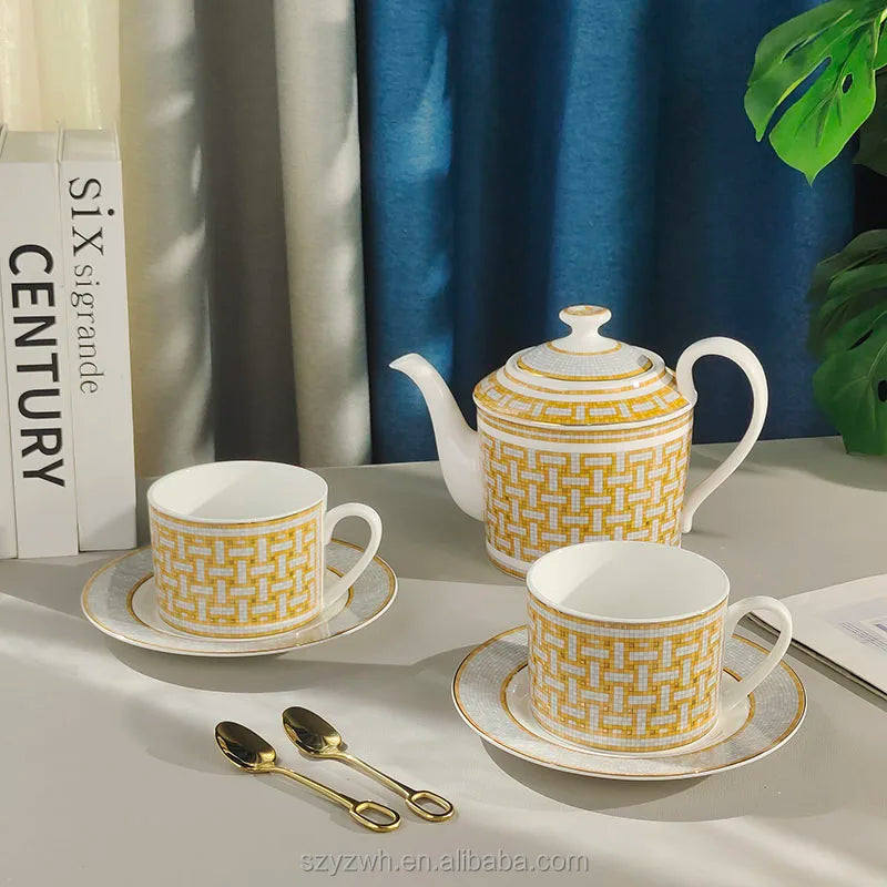 Bộ Ấm Chén Sang Trọng Tối Giản Quà Tặng Tân Gia Cưới