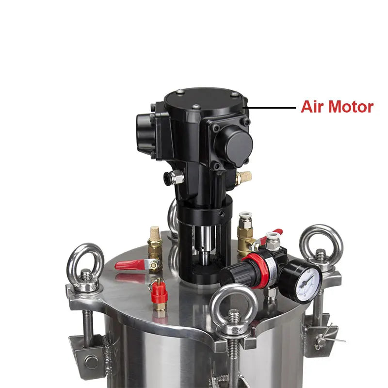 304 Stainless Steel Agitating Spray Paint Pressure Pot Tank with 20L 25L Air Powered Agitator Automatic Mixing Pressure Vessel - Daisan Mart