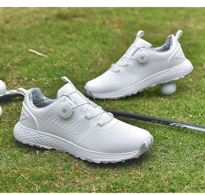Men's and Women's Golf Shoes Waterproof, Comfortable, Self-Tie