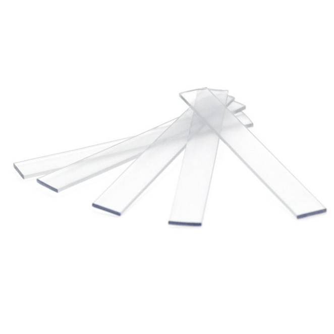 Khối lắp ghép bằng nhựa Acrylic hình vuông CRL trong suốt 5/32&quot; X 1/4&quot; X 2&quot; dùng trong xây dựng