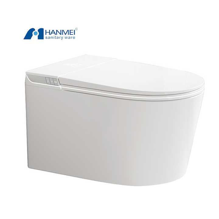 High quality wall mounted smart toilet with push button 