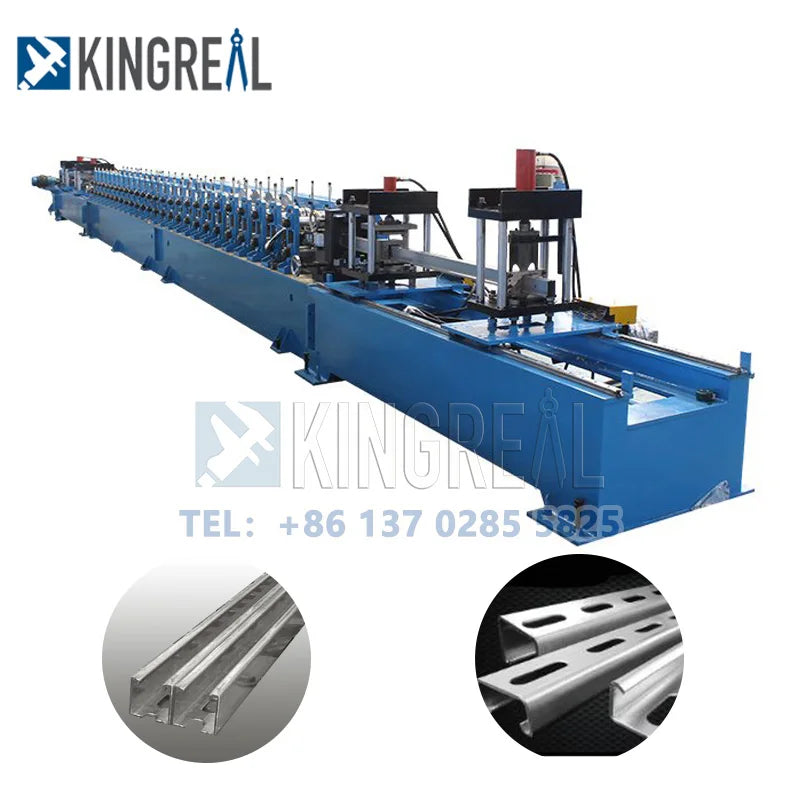 41*41 41*21 Unistrut C Channel Roll Forming Machine PV Photovoltaic Mounting Systems Bracket Making Machine Slotted C Channel - Daisan Mart