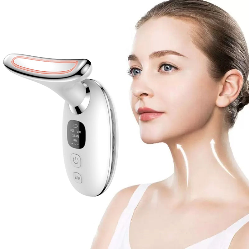 Wireless Neck Lift Device - Beauty Thermal Massager for Firming Face &amp; Neck, Anti-Wrinkle &amp; Relaxation 