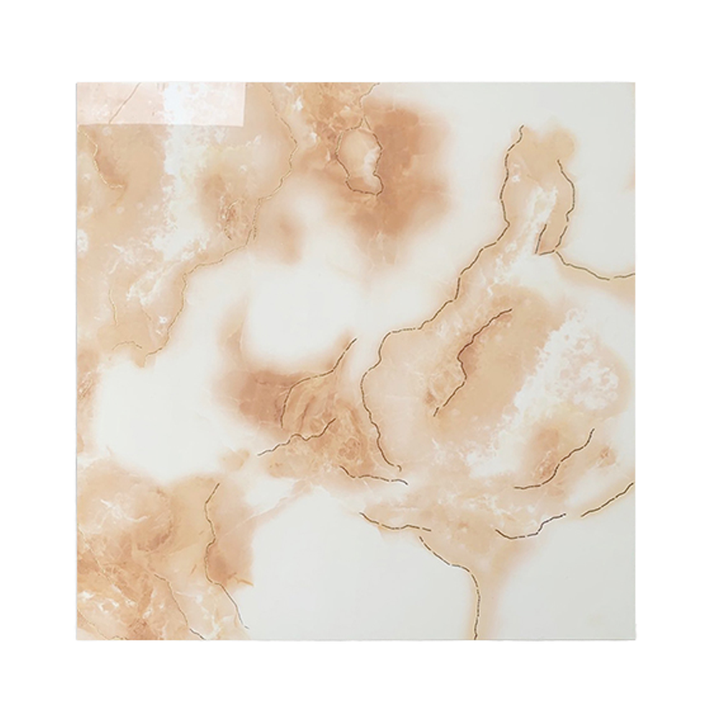 Factory supply Foshan ceramic tiles, marble pattern floor tiles 80x80, glossy gold stone, Carreaux floor tiles for floors 