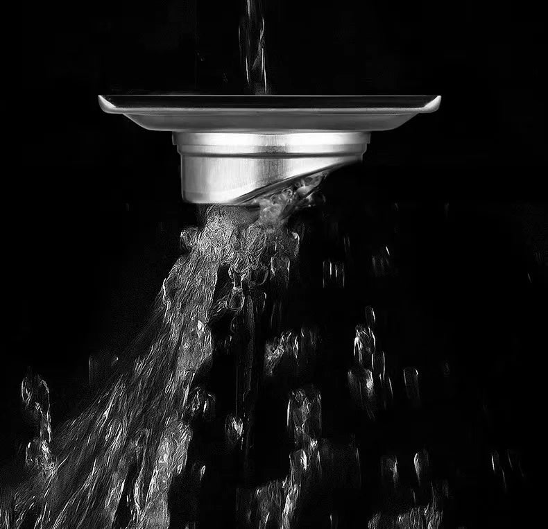 Square Anti-Odor Stainless Steel Bathroom Drains Toilet Balcony Shower Floor Drain With Tile Insert for Balcony Toilet Shower - Daisan Mart