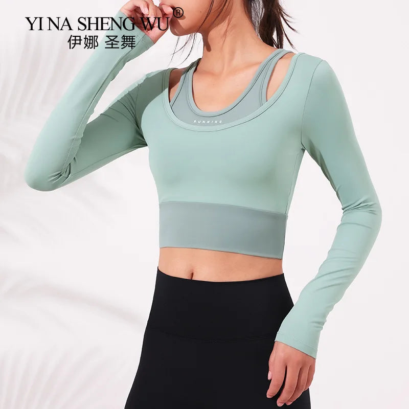 Áo Thể Thao Nữ Dài Tay Lót Ngực Tập Gym Yoga Chuyên Nghiệp - Daisan Mart