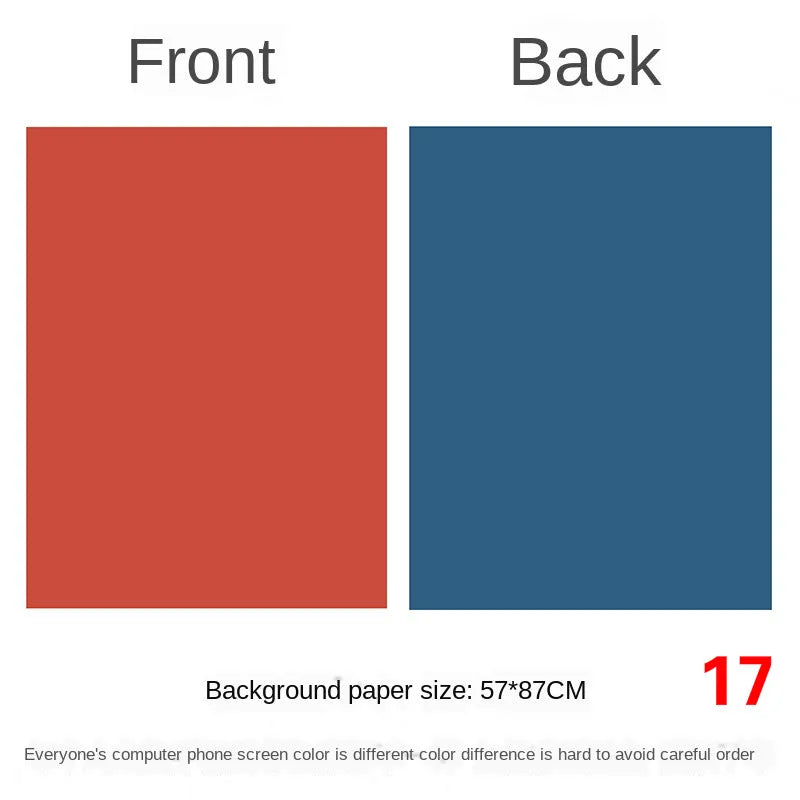 Photography Backdrops Wallpaper 57*87cm 2sides Solid Color Photo Background Props for Photo Studio Newborn Product Photographic