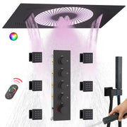 High-end Color Changing LED Shower with Brass Valve