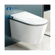 Modern wall-hung toilet, P-shaped concealed toilet 