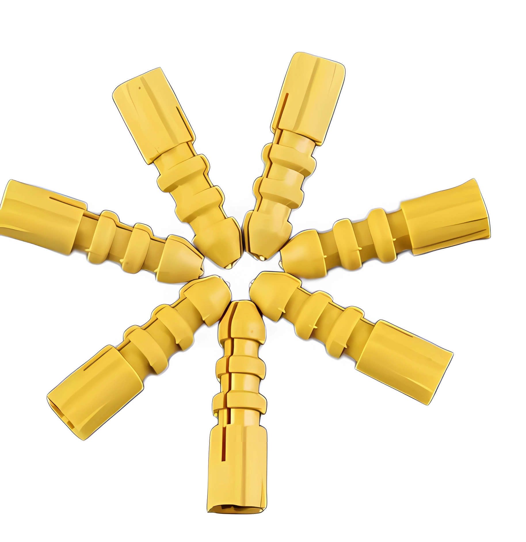 High quality durable plastic expansion bolts, customized colors for wall paneling 