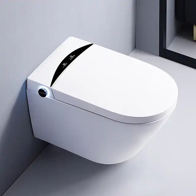 HANMEI one-piece smart toilet flushes without a tank, wall-mounted smart toilet 