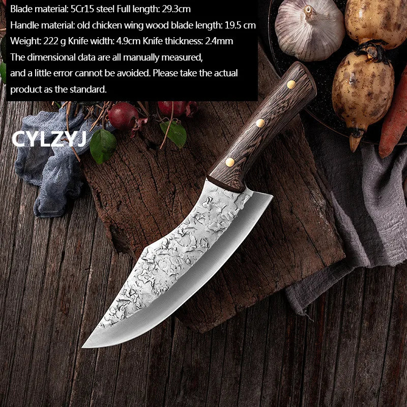 Serbian Chef's Hand-Forged Stainless Steel Boning Knife 50cm