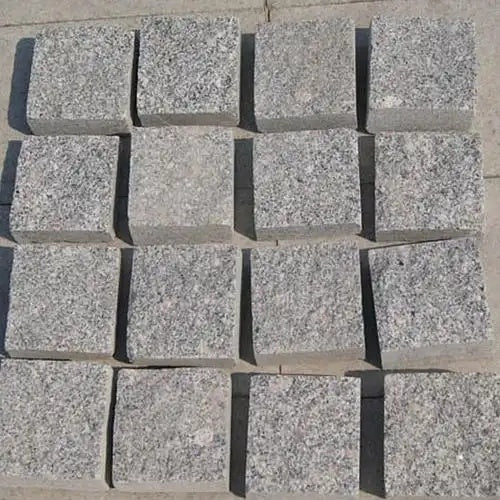 Custom grey granite paving, anti-slip surface 