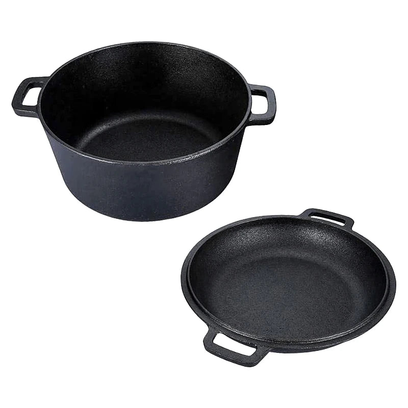 Nồi Gang Cắm Trại Đa Năng Dung Tích Lớn Tiện Dụng