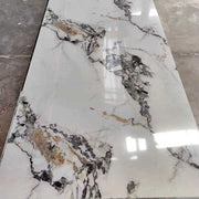 Modern Waterproof UV Marble Decorative PVC Wall Panels Easy To Install 1220*2440*3mm For Living Room Interior
